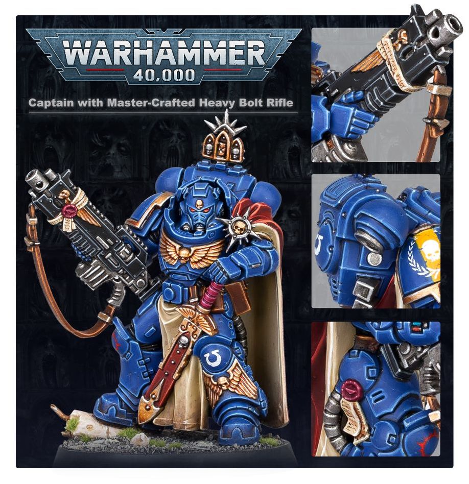 WH40K:スペースマリーン: キャプテン(マスタークラフト・ヘヴィボルトライフル装備)