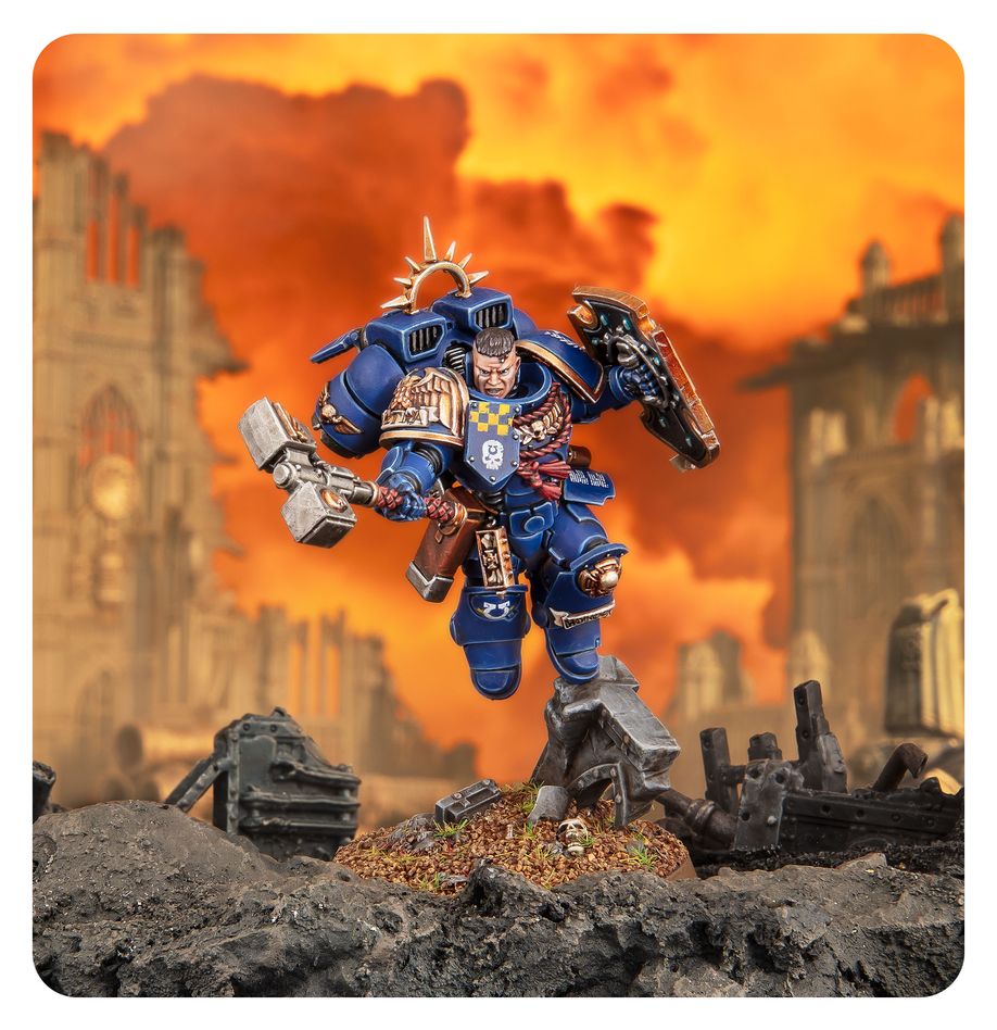 10/25(土)発売WH40K:スペースマリーン:キャプテン(ジャンプパック&レリックシールド装備)