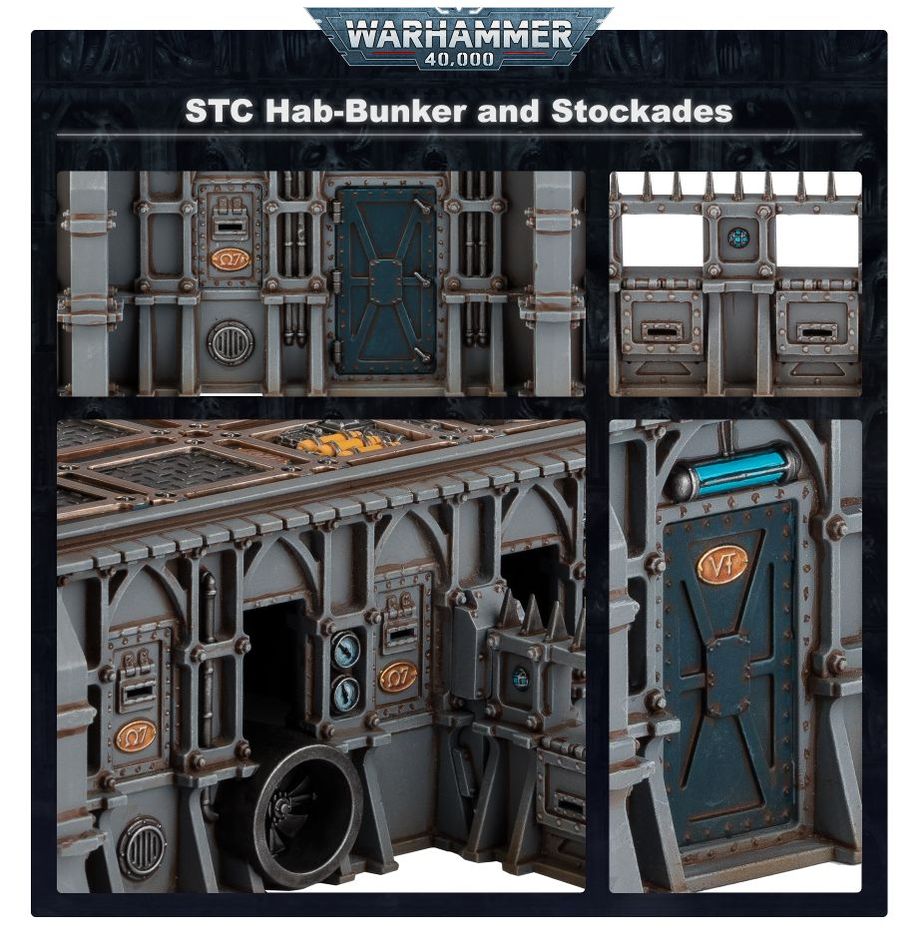 WH40K:戦闘領域:開拓区画 - STC居住バンカー&防御壁
