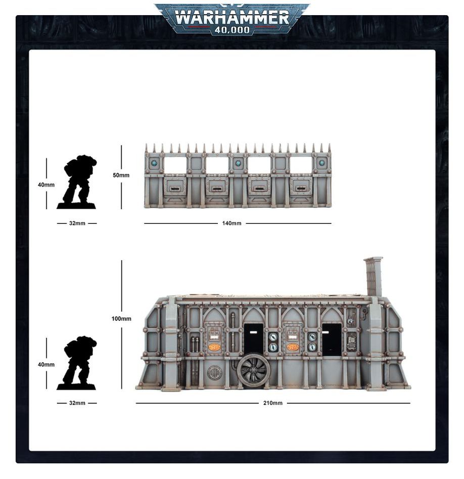 WH40K:戦闘領域:開拓区画 - STC居住バンカー&防御壁