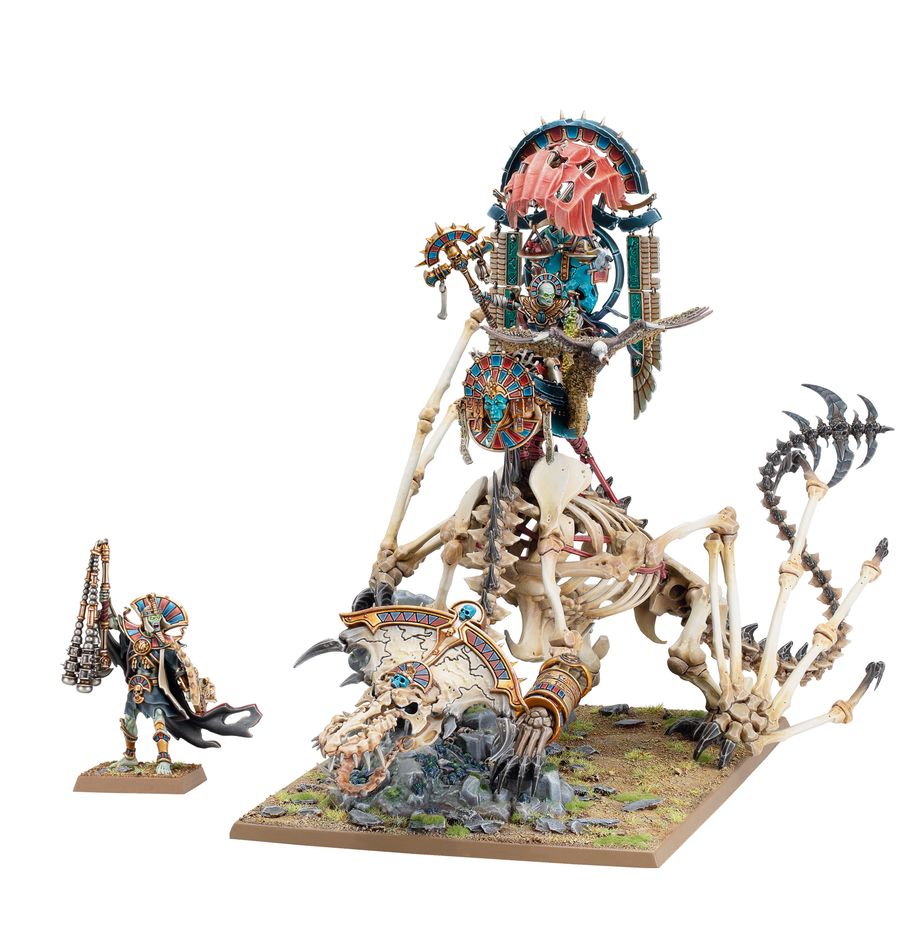 WHOW:TOMB KINGS OF KHEMRI: TOMB KING ON NECROLITH BONE DRAGON