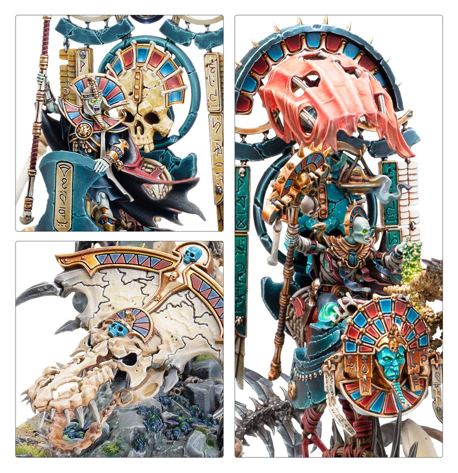 WHOW:TOMB KINGS OF KHEMRI: TOMB KING ON NECROLITH BONE DRAGON