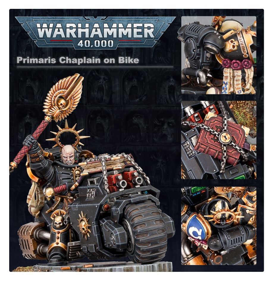 WH40K：スペースマリーン：プライマリス・チャプレイン（バイク騎乗）